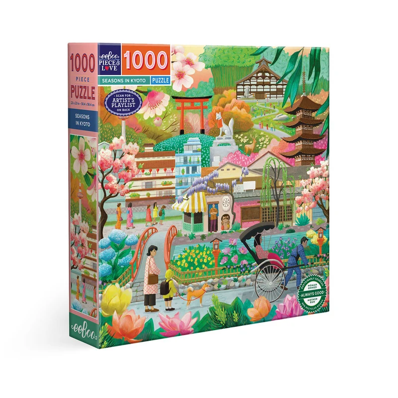 eeBoo Pussel 1000 bitar, Seasons in Kyoto