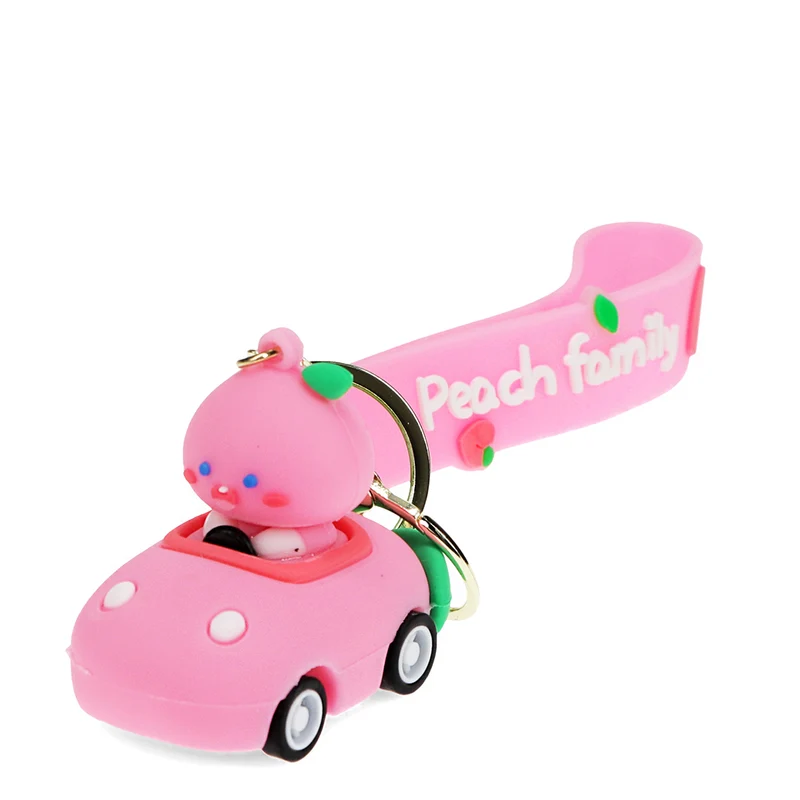 Rex London nyckelring med hänge, Peach