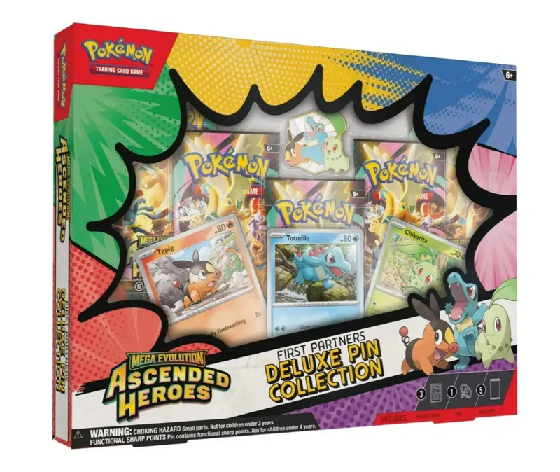 Pokemon Tcg Ascended Heroes First Partners Deluxe Pin Collection Pokemon