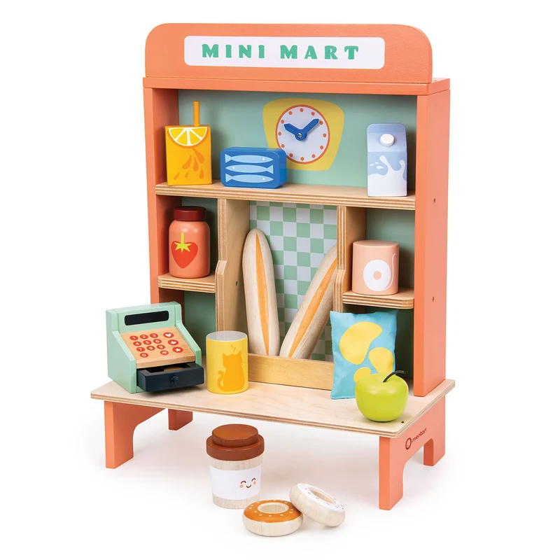 Mentari Leksaksaffär Mini Market i trä