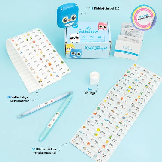 KiddoStämpel™ 2.0 - Komplett Stämpelkit