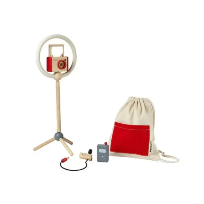 Vlogger-kit med kamera och mikrofon – PlanToys