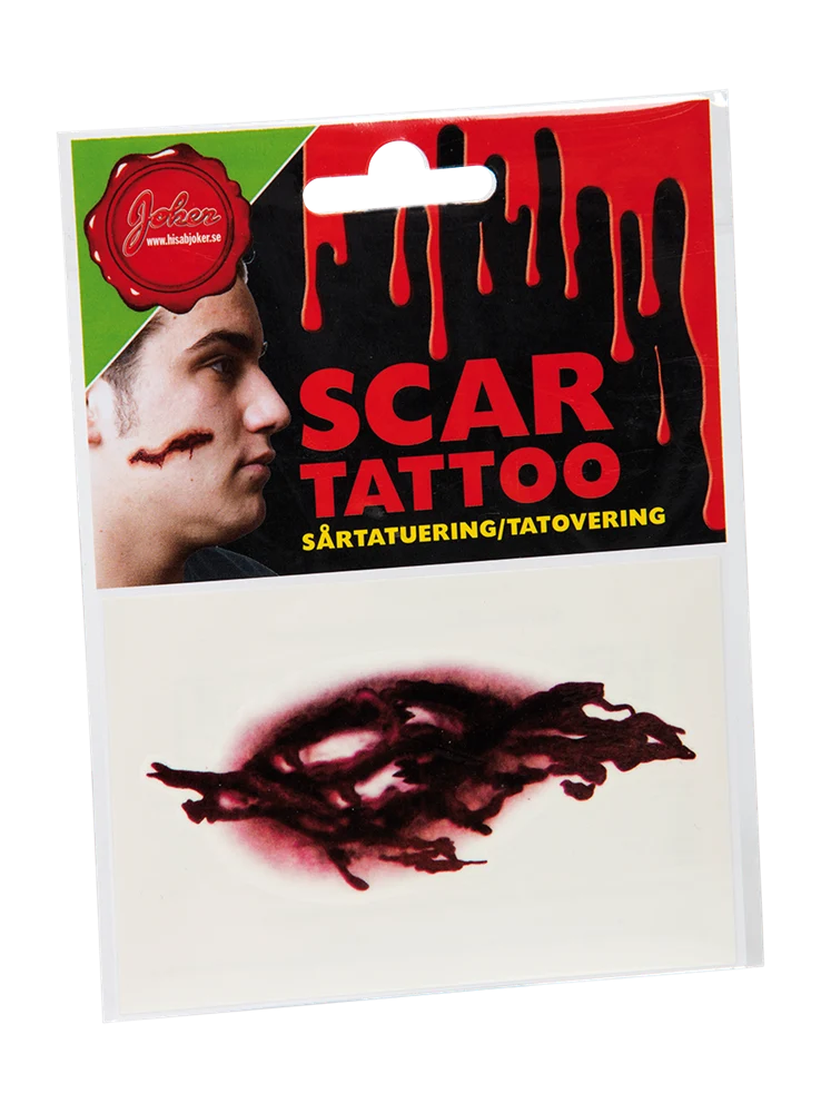 Halloween sårtatuering