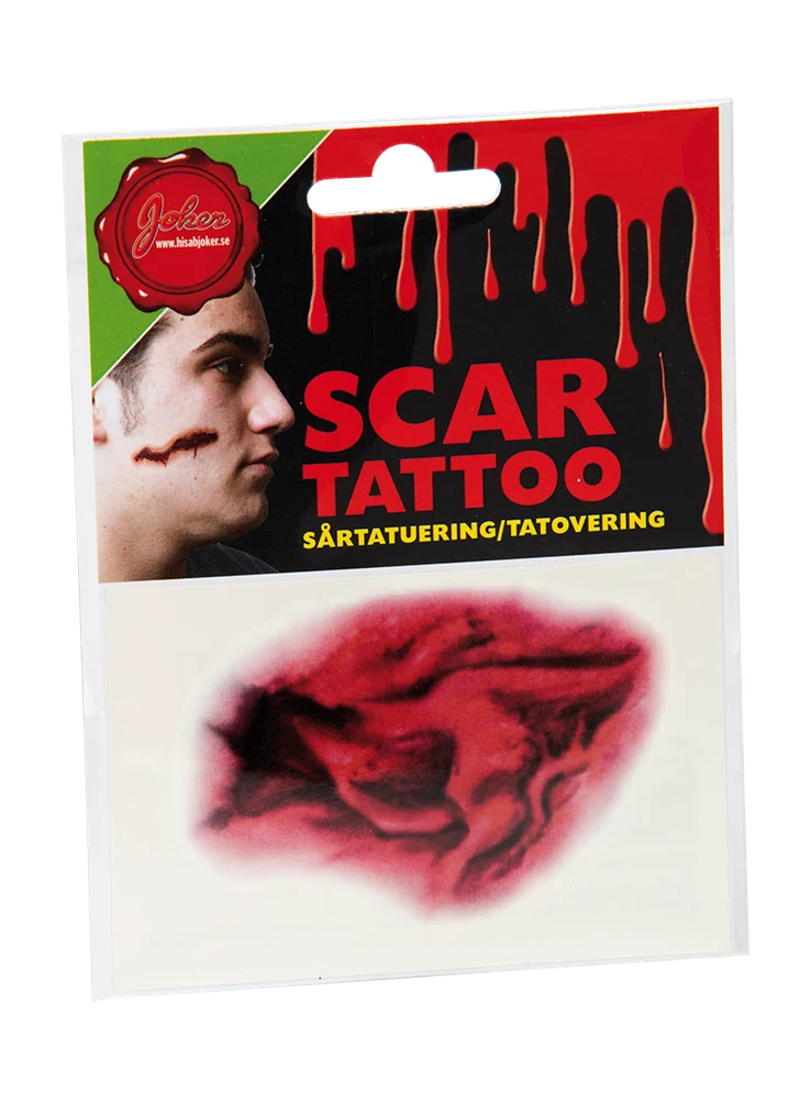 Halloween sårtatuering
