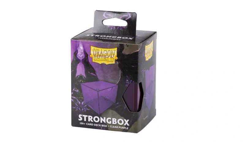 Dragon Shield Strongbox Box Clear Purple Dragon Shield