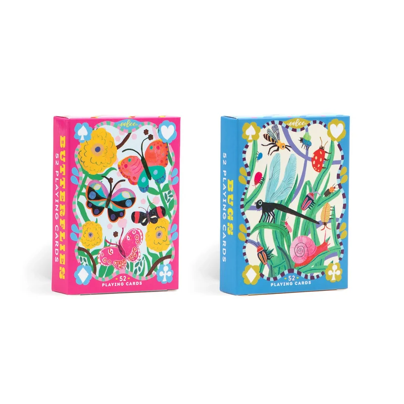 eeBoo Spelkort, Butterflies & Bugs - 2 modeller