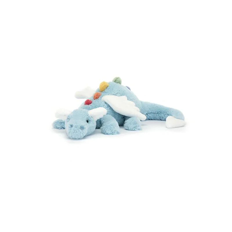 Jellycat Drake gosedjur, Sky dragon - 50 cm