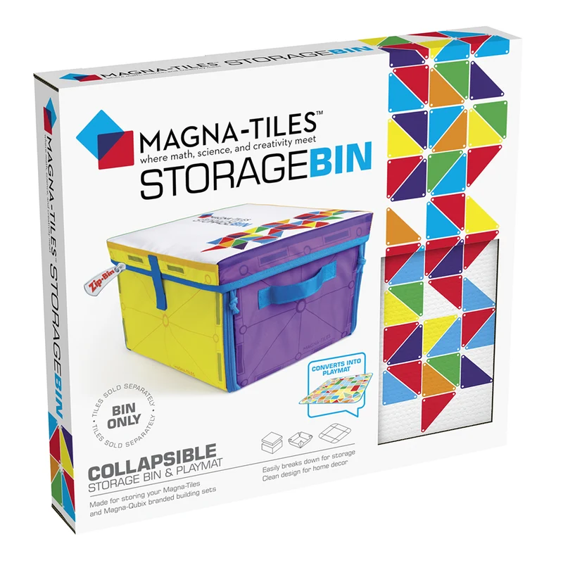 Magna-Tiles förvaringsbox och lekmatta i ett, Storage bin