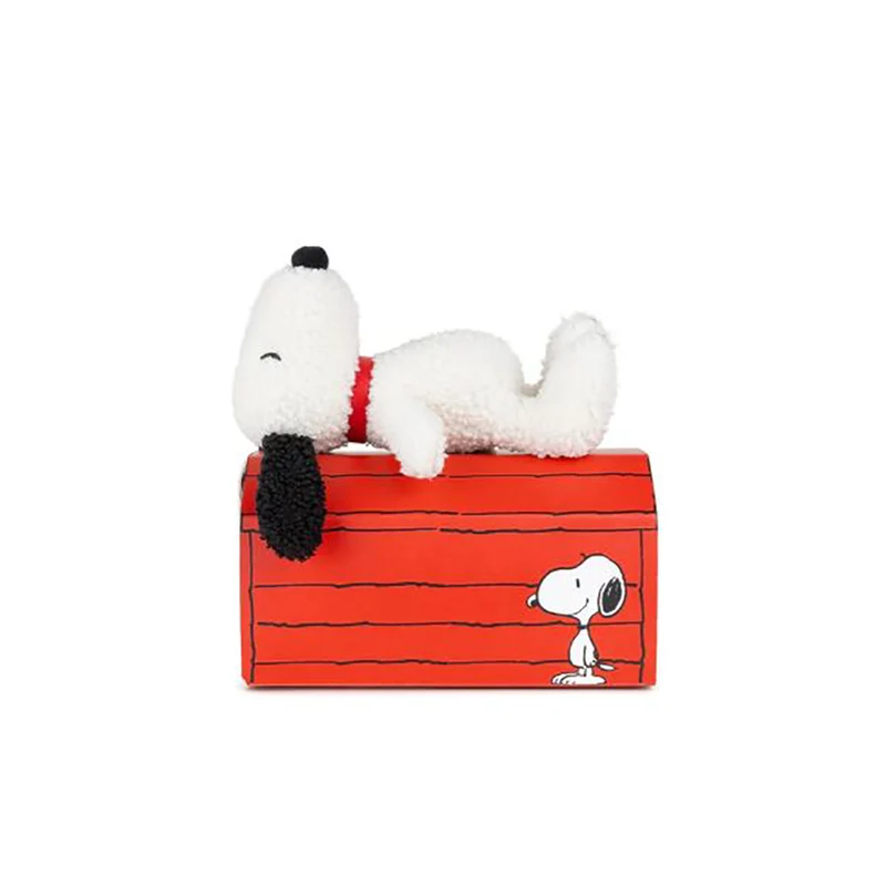 Snoopy nalle, ECO tiny Teddy cream, 17 cm - Nuser nalle i presentask