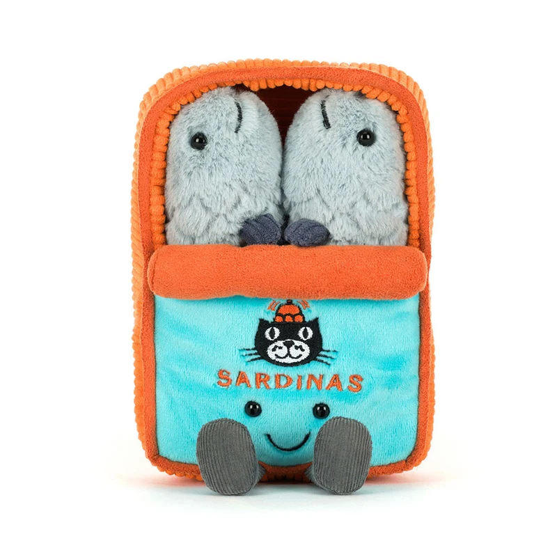 Jellycat gosedjur, Amuseables Food, Sardinburk - 17 cm