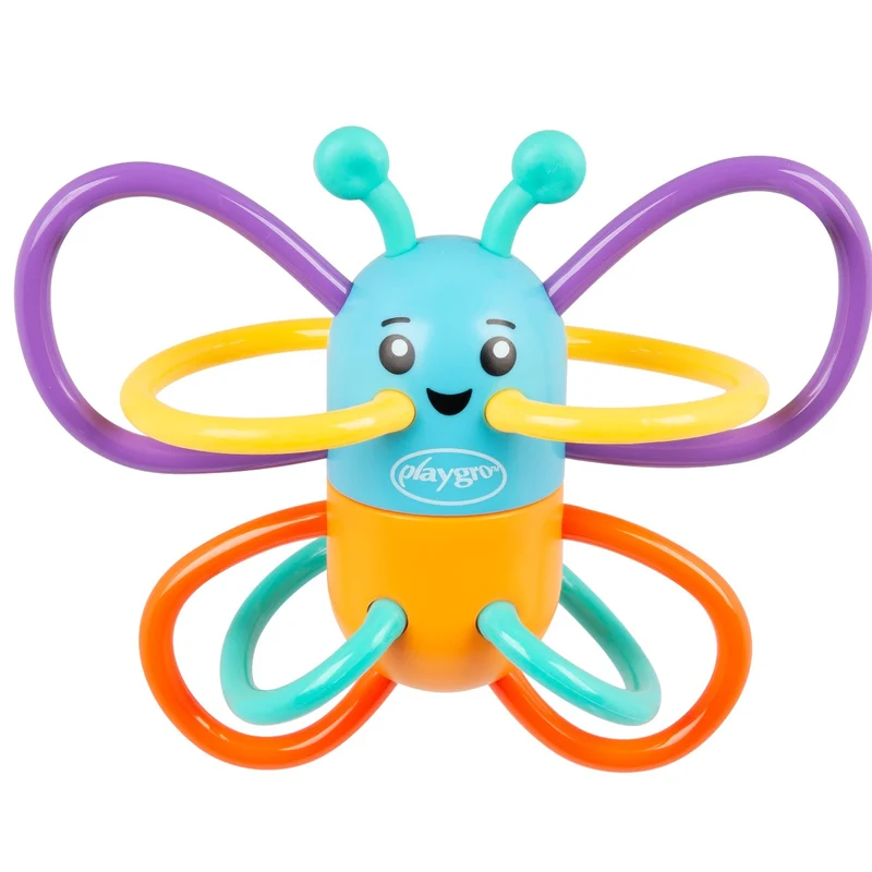 PLaygro baby leksaker, fjäril skallra
