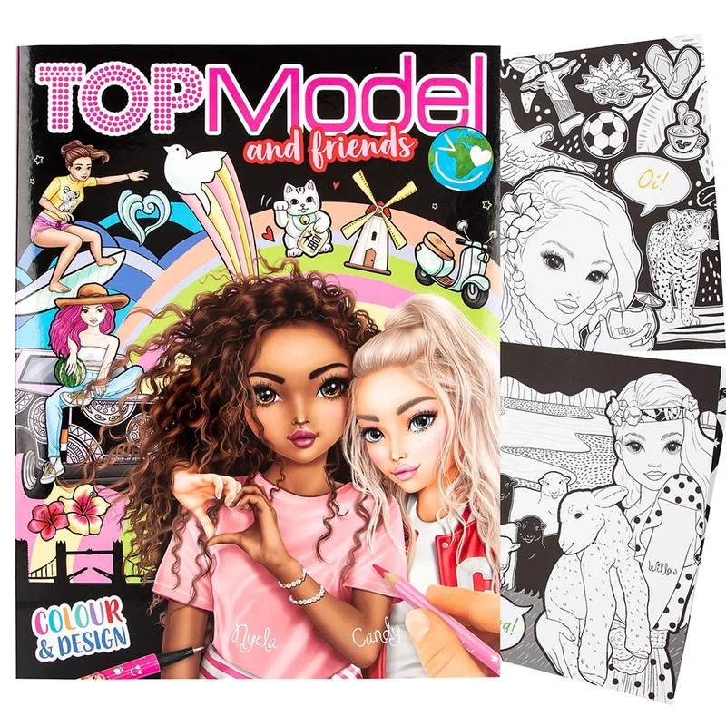 TopModel & Friends Målar- och Designbok