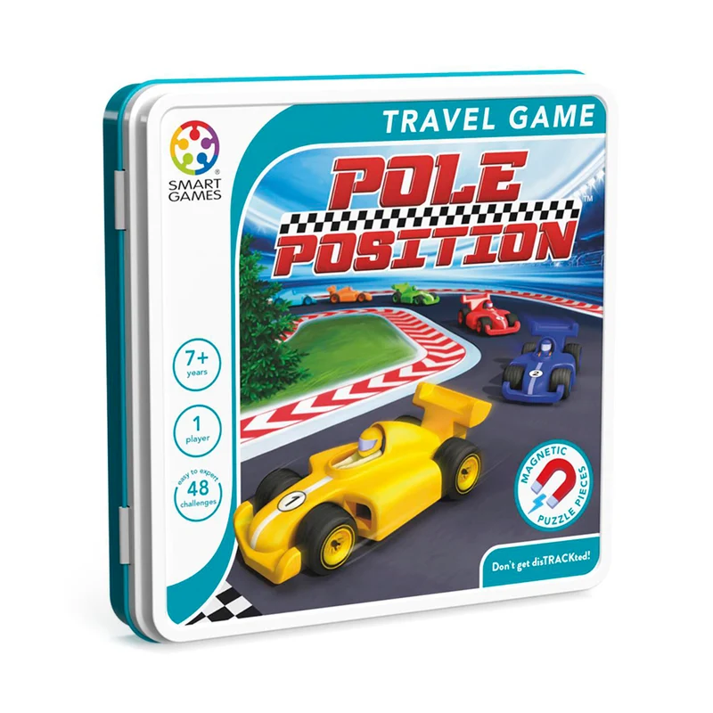 SmartGames Magnetiskt resespel i metallåda, Pole position