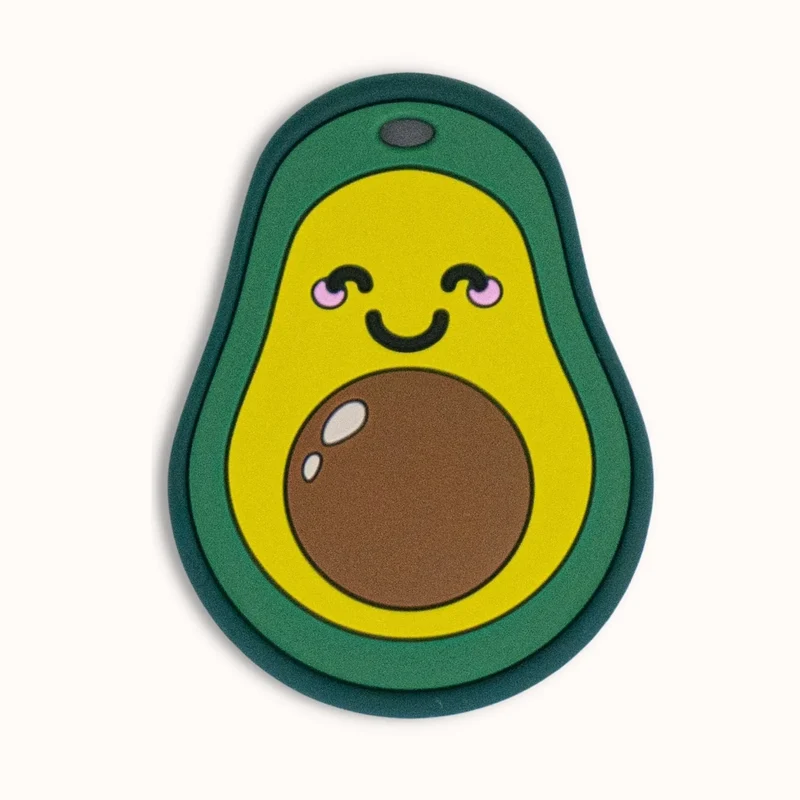 Avocado Baby Teether Textured Silicone Gum Soother