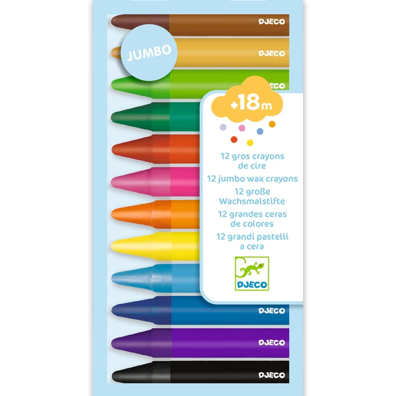 Djeco Vaxkritor Jumbo (12 st)