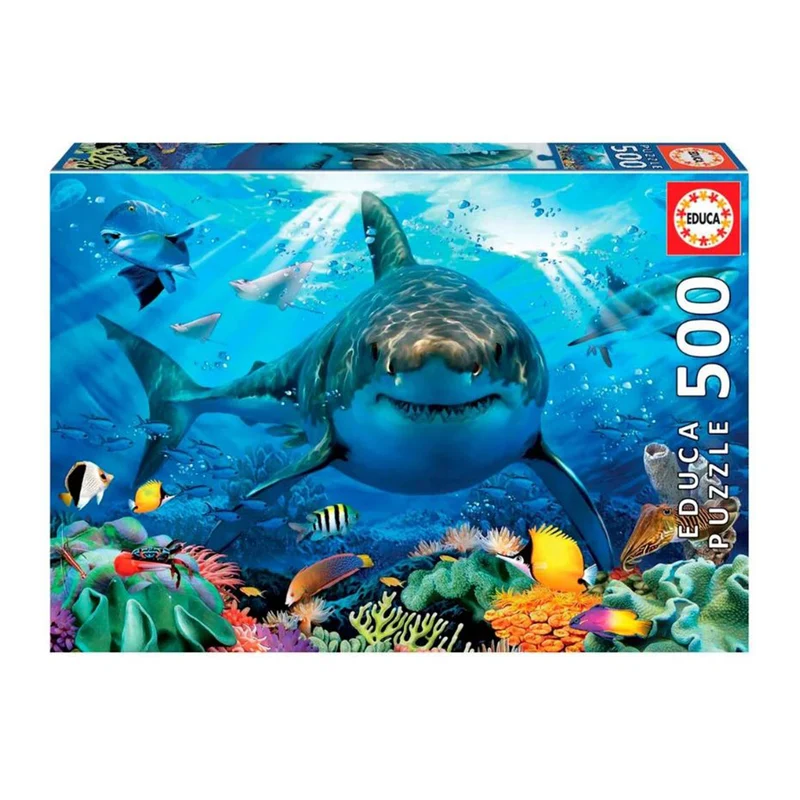Educa pussel, Stor vithaj - 500 bitar