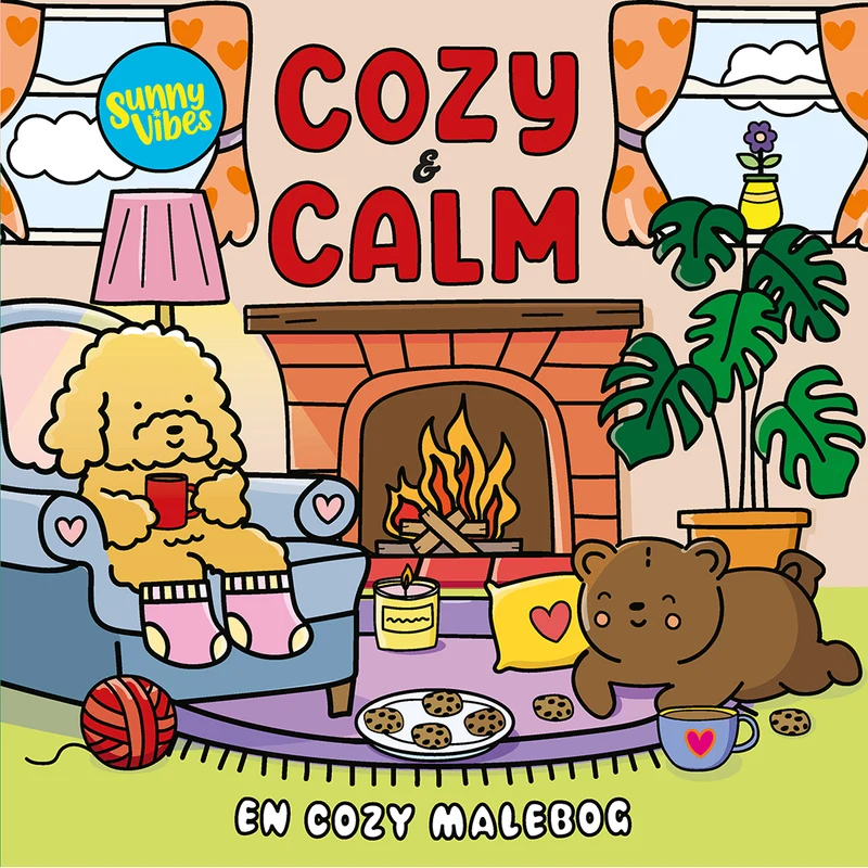 Sunny Vibes, Cozy & Calm, Cozy målarbok