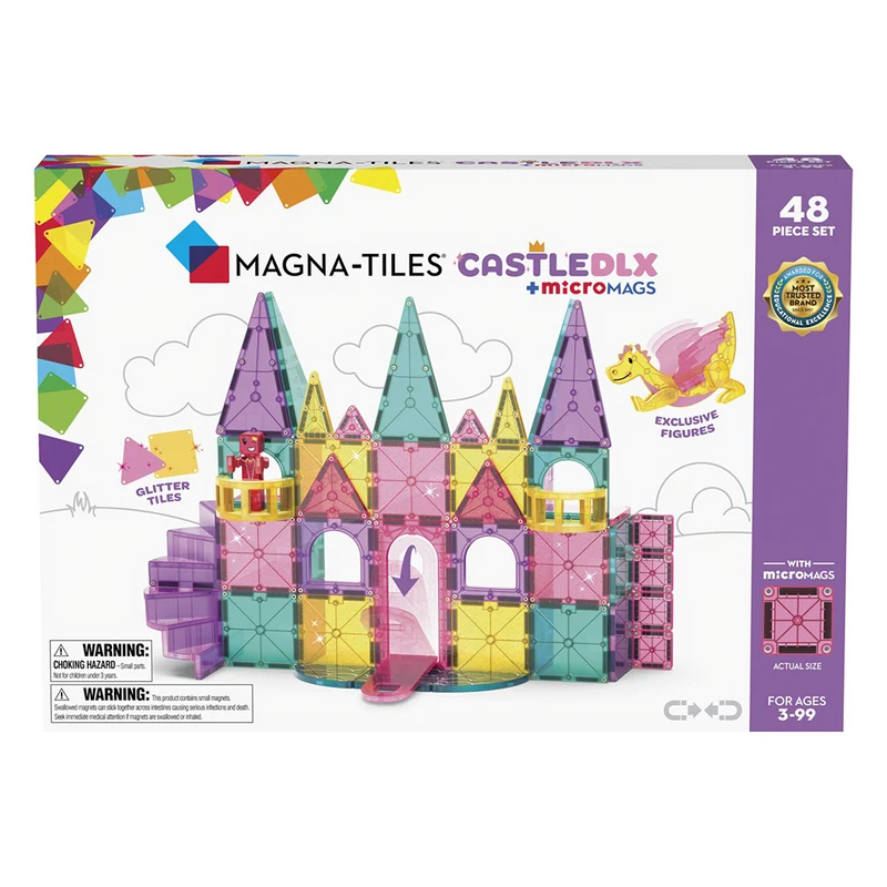 Magna-Tiles Deluxe Slot, Magnetiskt byggset med 48 delar