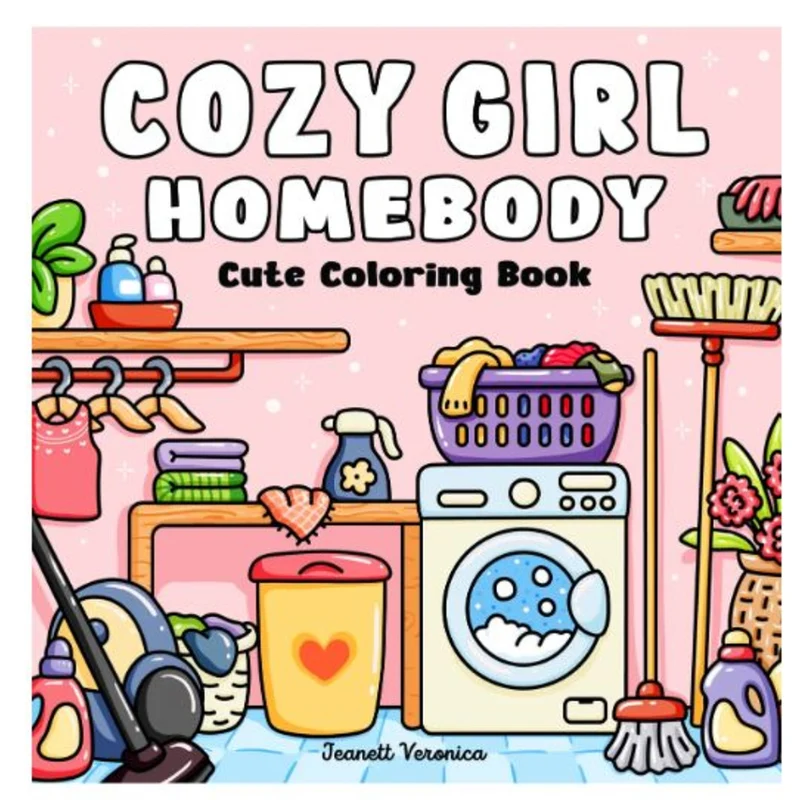 Cozy Girl Homebody, målarbok