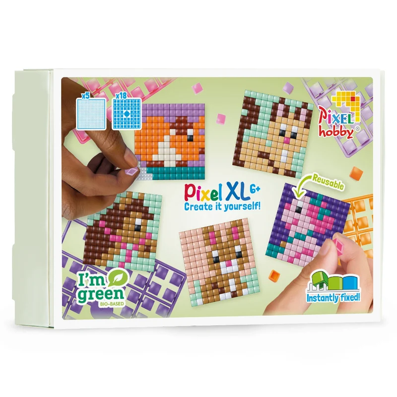 Pixel mosaic, XL mosaic perler, Temabox – Husdjur
