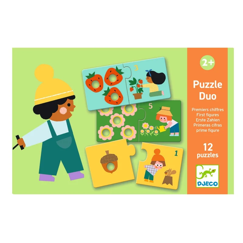 Djeco pussel duo, Siffror