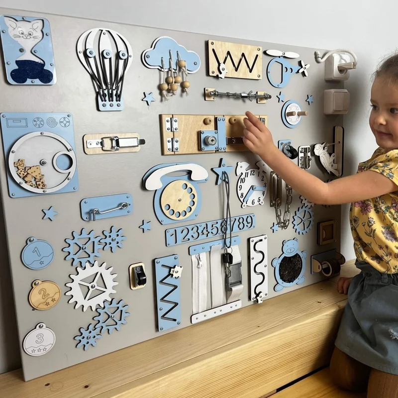 Extra stor Montessori-aktivitetsbräda – 60 × 80 cm