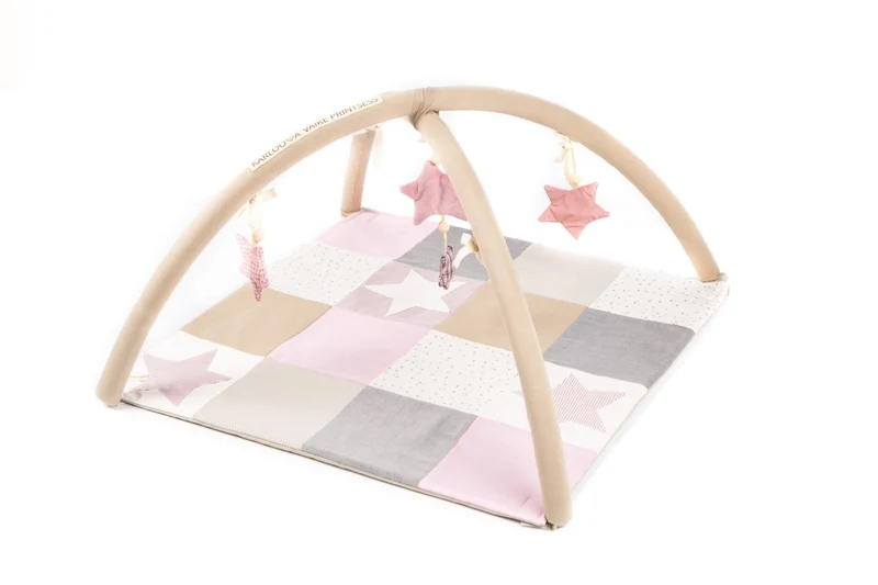 Liten aktivitetsmatta för baby, 80x80 cm - Rosa