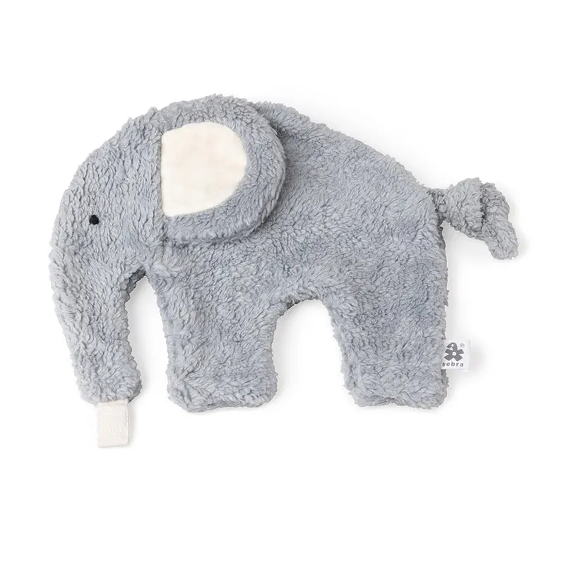 Sebra Snuttefilt och napphållare - Ljusblå elefant