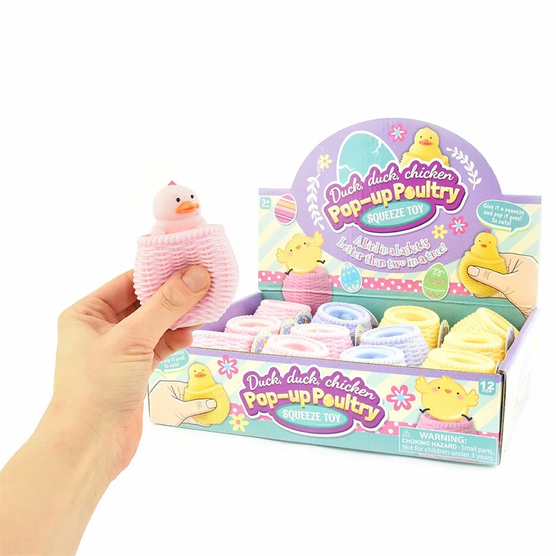Robetoy Squeezy-boll i form av kyckling, blandade färger