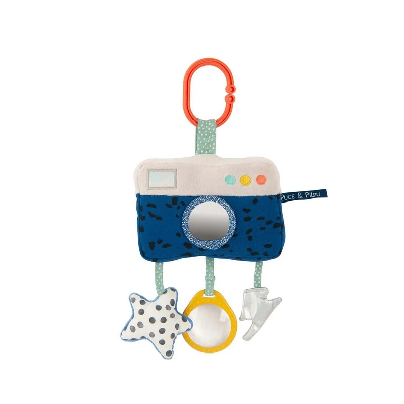 Moulin Roty Aktivitetsmjukdjur med upphängning, Kamera - Puce & Pilou