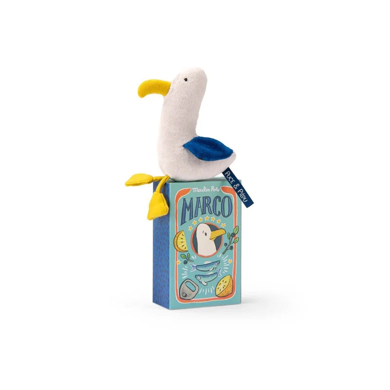 Moulin Roty Mjukisdjur med skallra - Måsen Marco