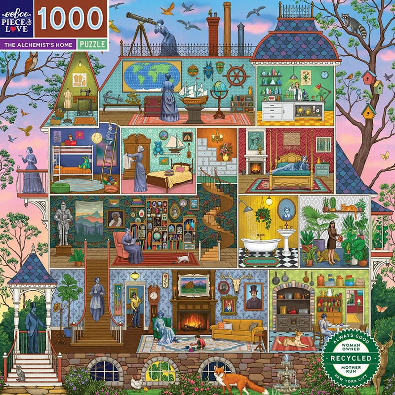 eeBoo Pussel 1000 bitar, The Alchemist's Home