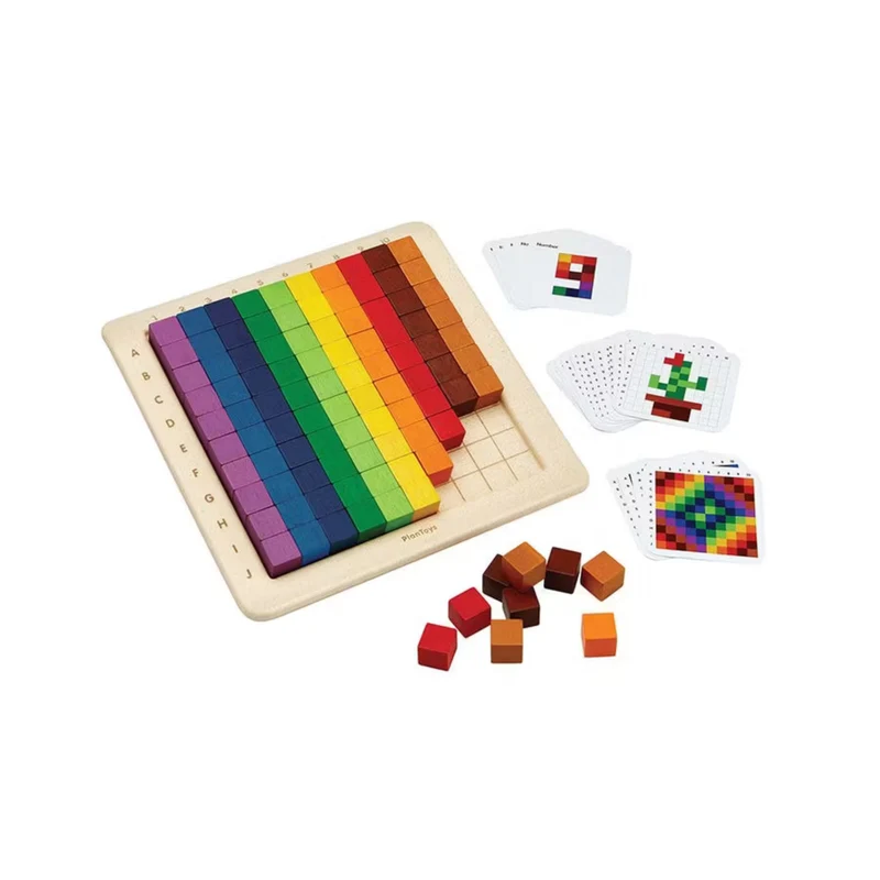 Unit Plus mattespel med 100 kuber – PlanToys
