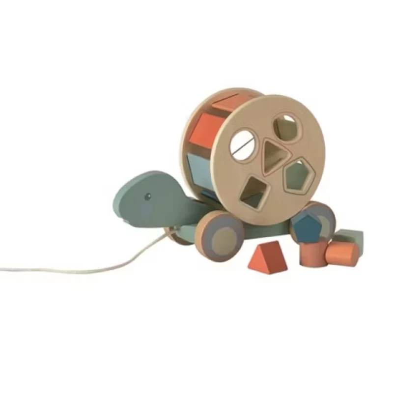 Sköldpadda dragleksak och klosslåda 2-i-1 – Egmont Toys