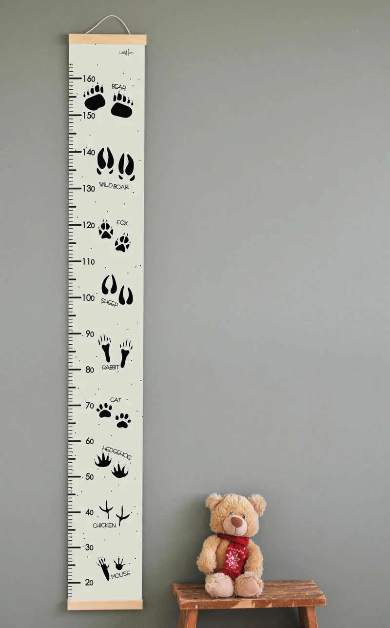 Little Harri Mätsticka för barn - Animal Tracks