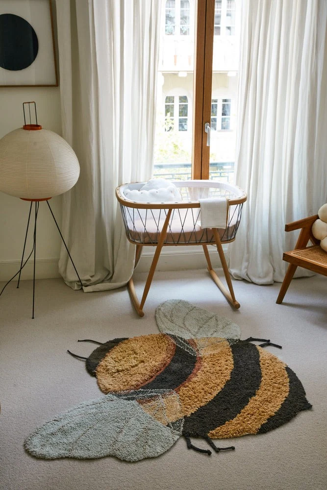 Lorena Canals Handgjord matta - bi 🐝 , 115 x 150 cm