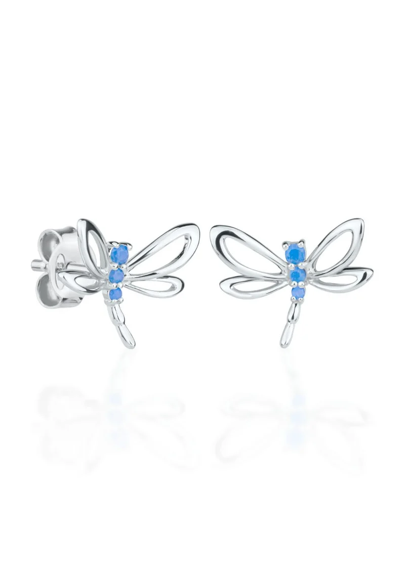 Dondella Örhängen för barn - Sky Blue Dragonfly