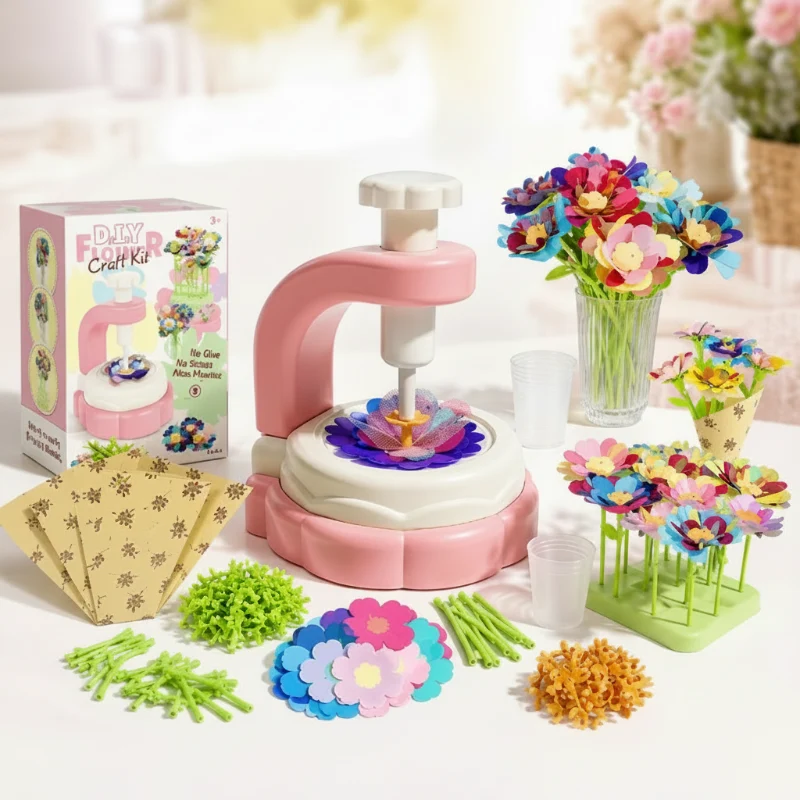 DIY Flower Bouquet Toy – Kreativt & interaktivt – Blomsterpyssel-set