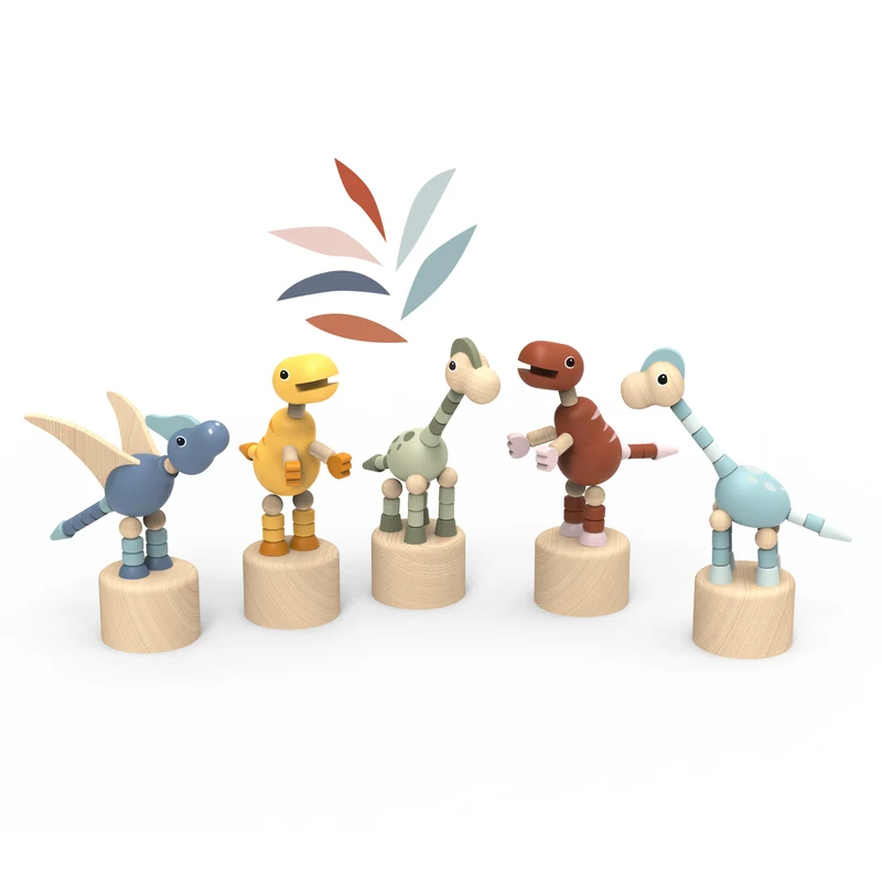 Speedy Monkey Dansfigur Dinosaur Pushing Puppet