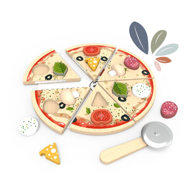Speedy Monkey Pussel Pizza med leksaksmat