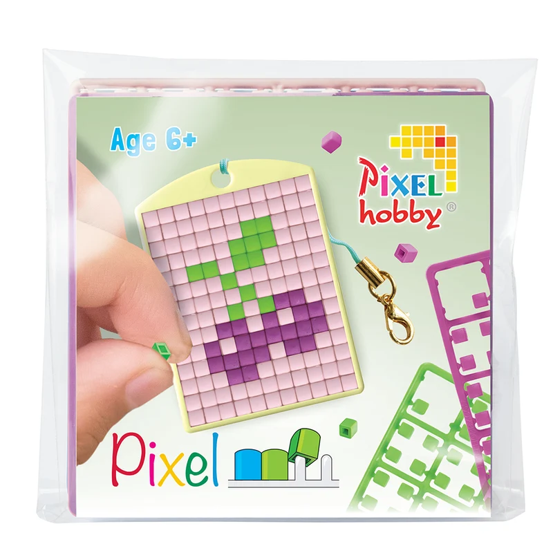 Pixel mosaik startset, nyckelring - Körsbär