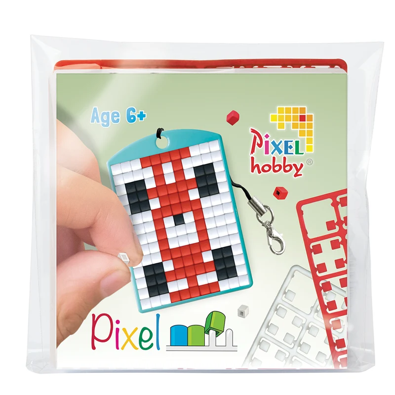 Pixel mosaic startset, nyckelring - Racerbil