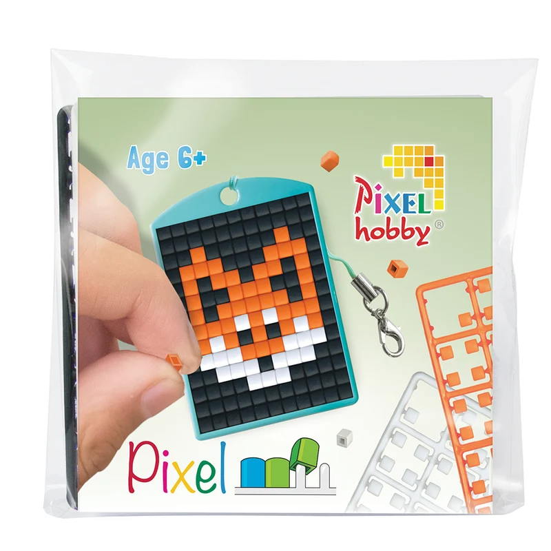 Pixel Mosaic Startset, Nyckelring - Räv