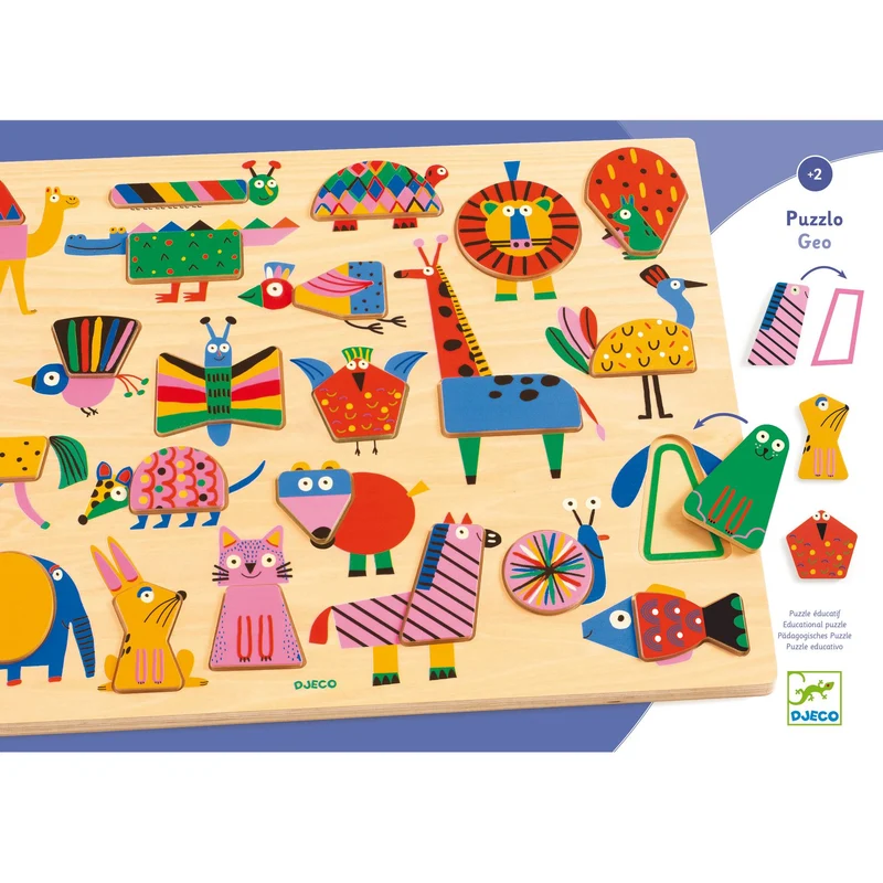 Djeco Pussel Puzzlo Geo (22 bitar)