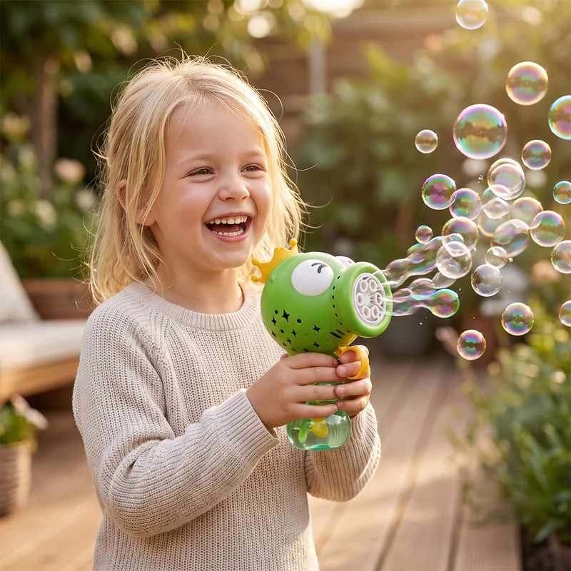 Söt Automatisk Såpbubbelmaskin – Elektrisk Såpbubbelblåsare för Barn