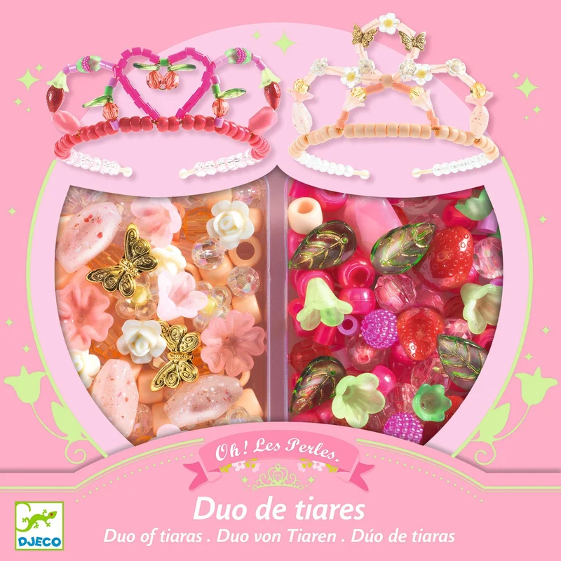Djeco Pyssel Duo of Tiaras Pink