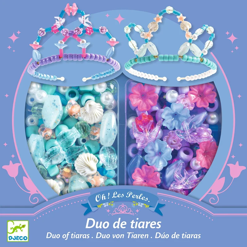 Djeco Pyssel Duo of Tiaras Blue