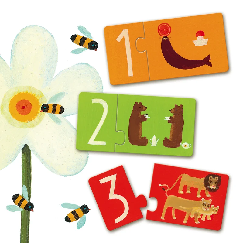 Djeco Pussel Duo Numbers (10 pussel)