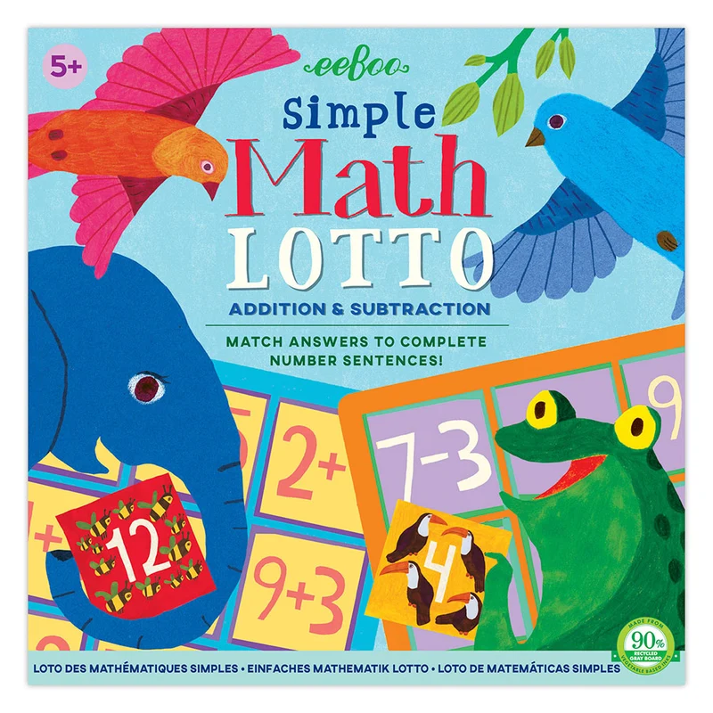 eeBoo Spel – Räkne-lotto – Enkel matematik