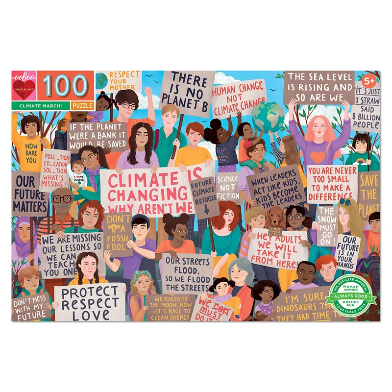 eeBoo Pussel 100 bitar – Klimatmarsch